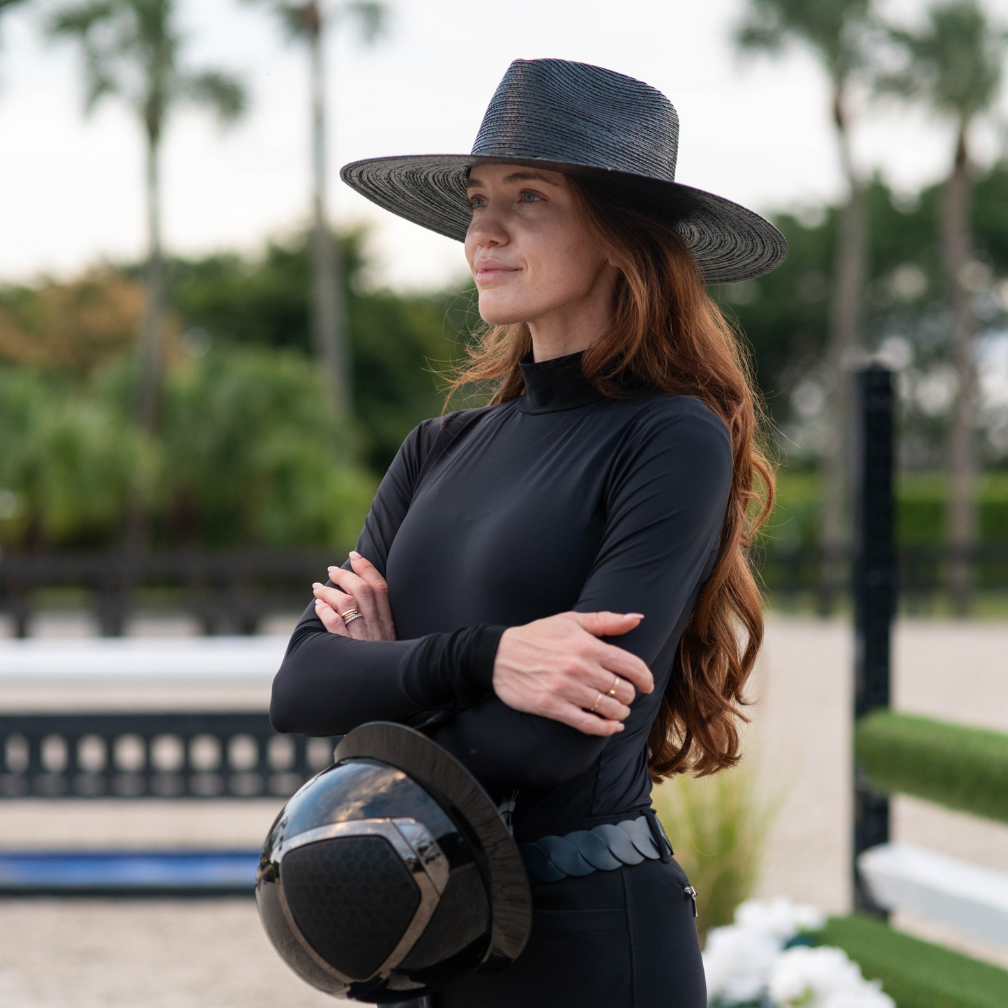 Wide Brim Sun Hat Black