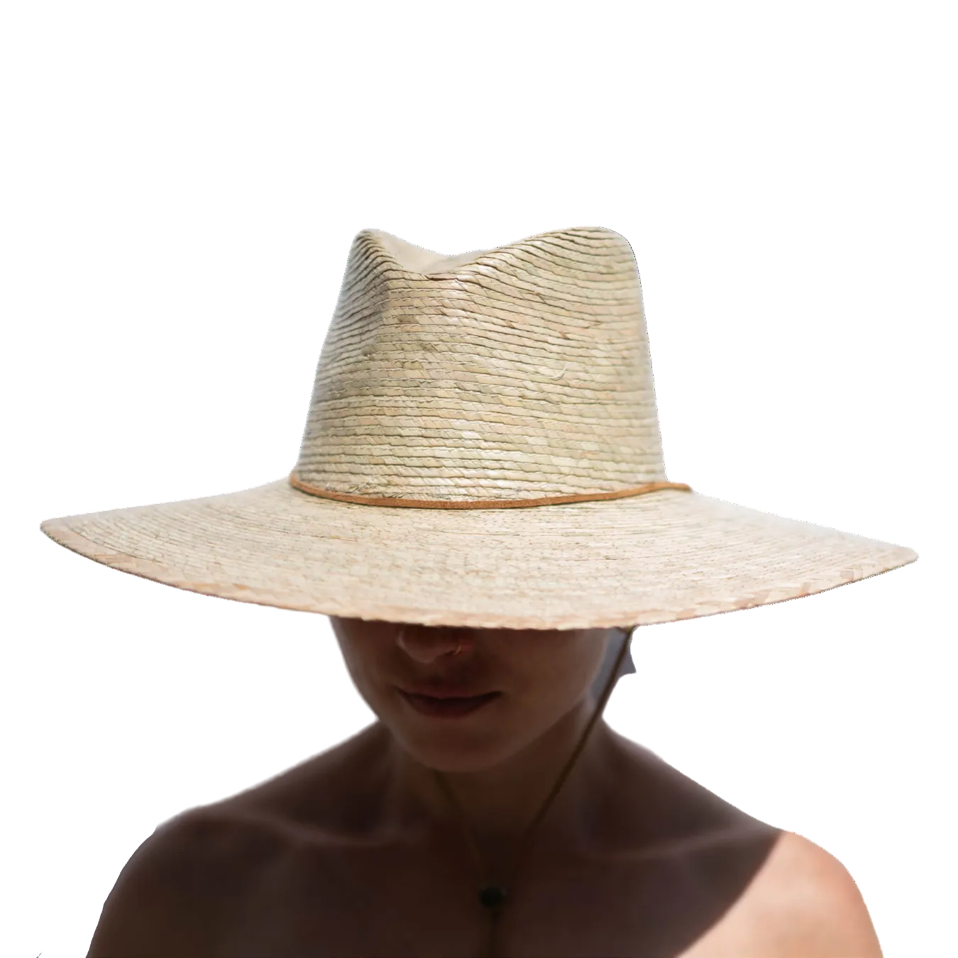 Wide Brim Chin Strap