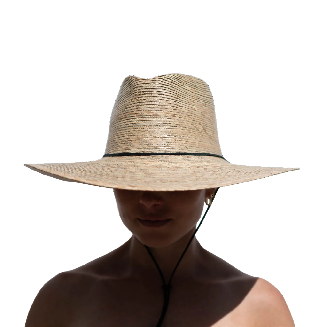 Wide Brim Chin Strap