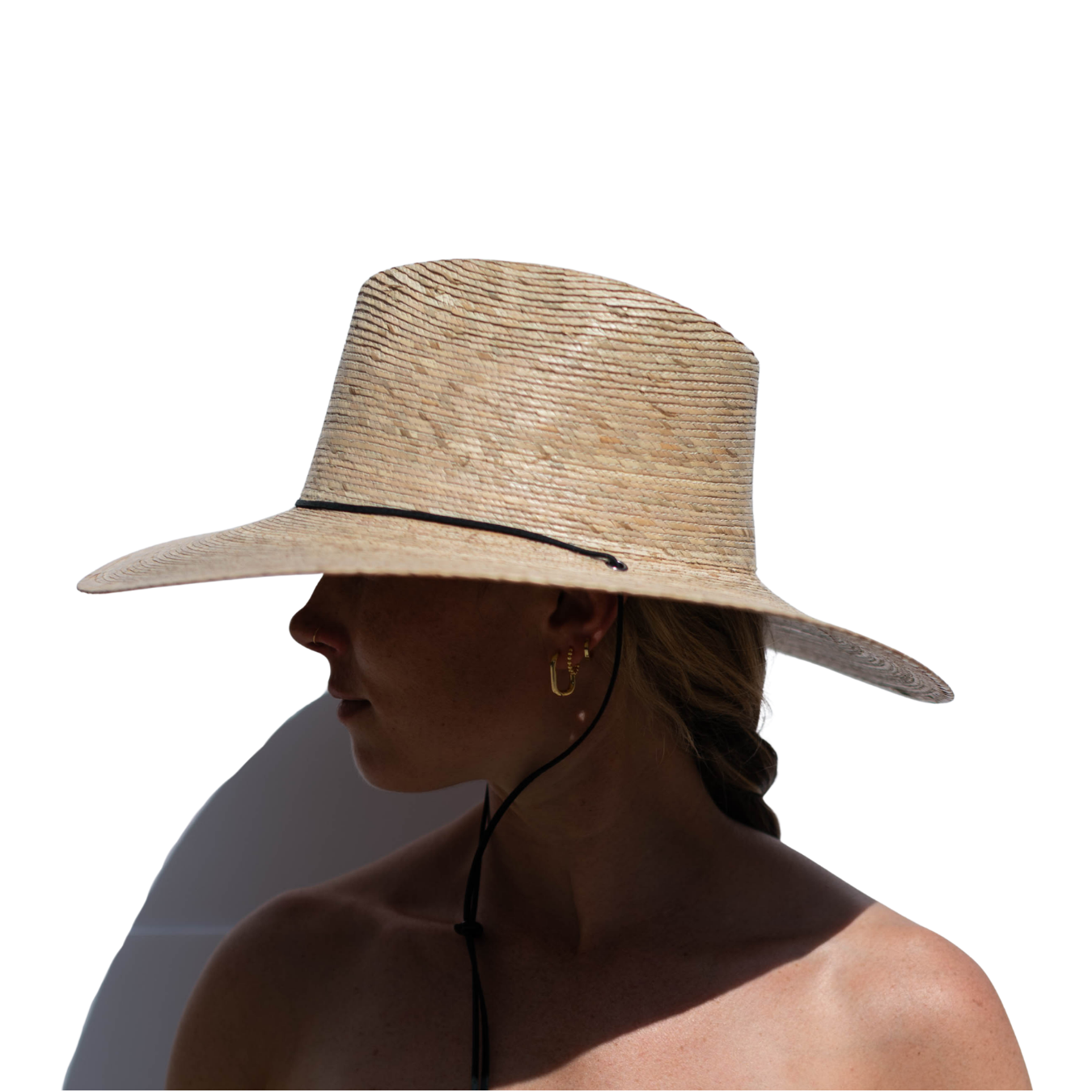 Wide Brim Chin Strap