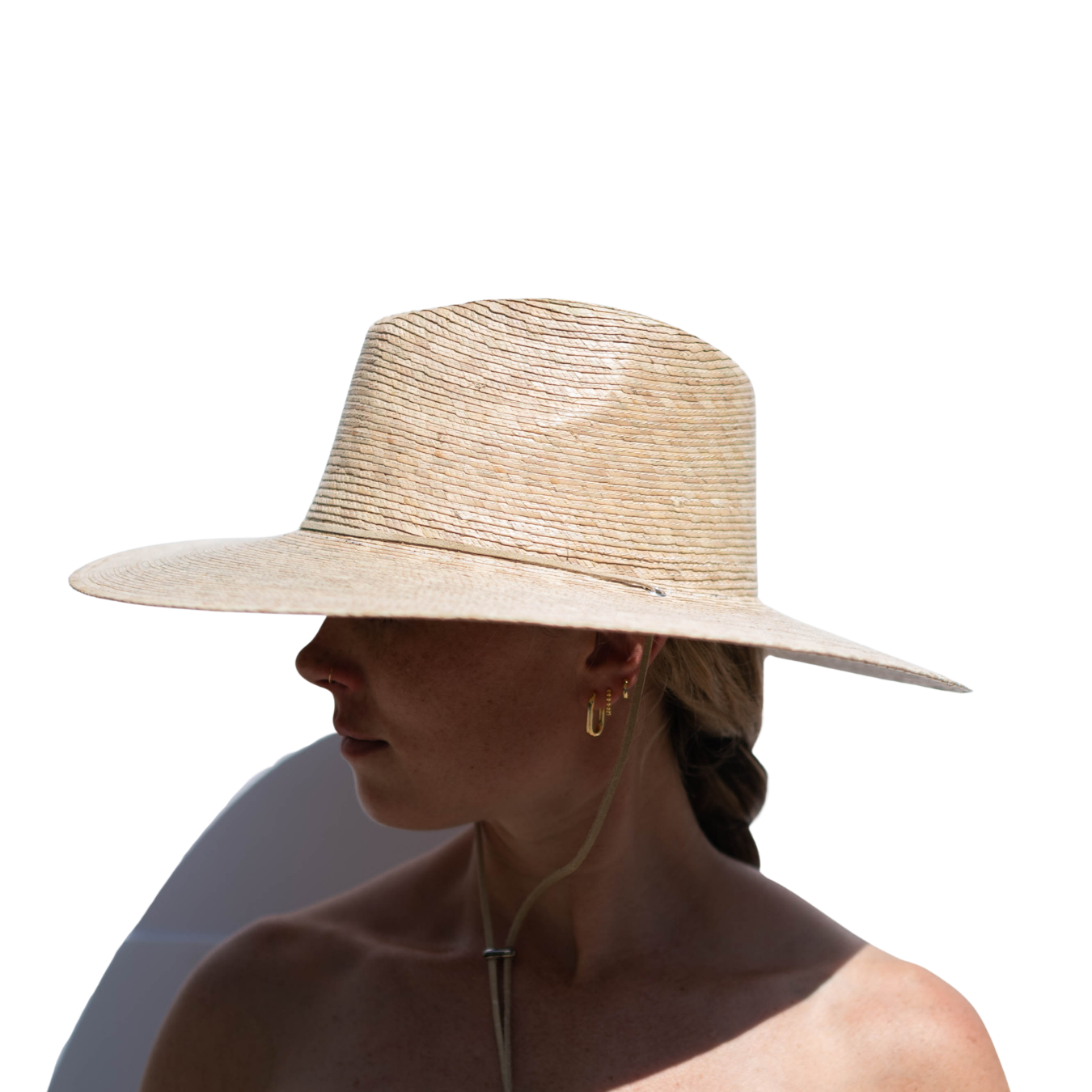 Wide Brim Chin Strap