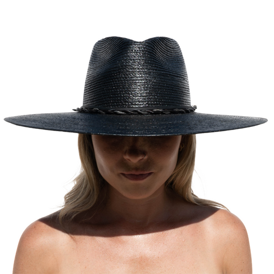 Wide Brim Sun Hat Black