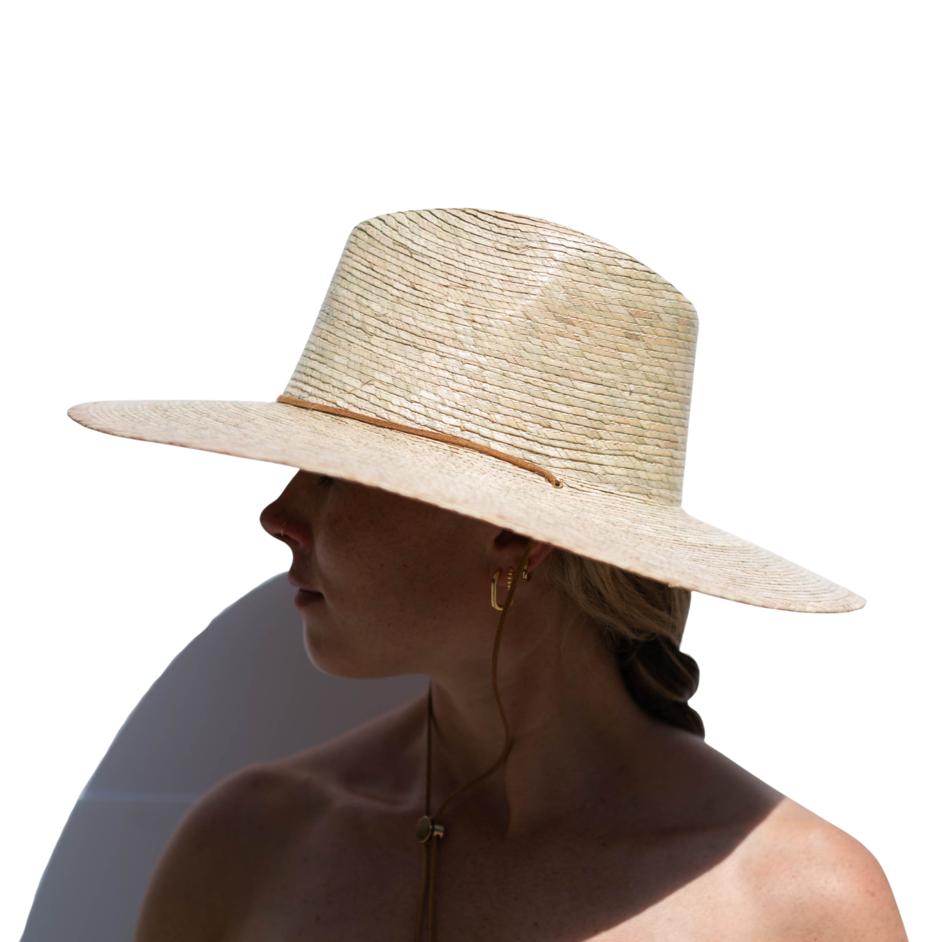 Wide Brim Chin Strap